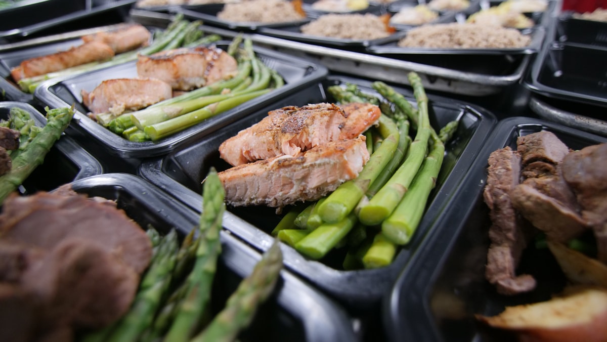 Nutritionist consulting with client about meal planning